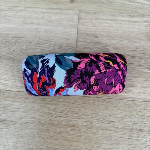 Vera Bradley Hard Clam Shell Eyeglass Sunglass Case Multicolor Floral Pretty EUC - Picture 7 of 12